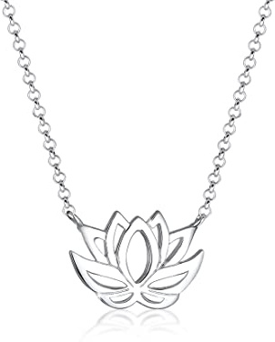 Elli Halskette Damen Anhänger Lotusblume 925 Sterling Silber