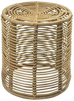 Lycce Beistelltisch Victoria Rattan Natur Ø 38cm