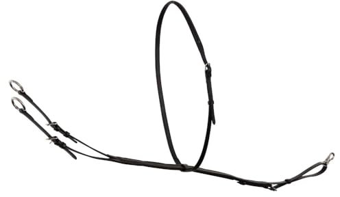 BR Martingal Jaywick schwarz Warmblut Ringe mit Clipverschluss