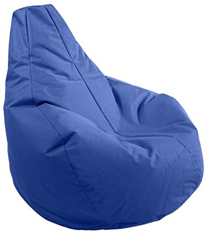 Kinzler S-10161/104 Gamer Sitzsack, Outdoor Indoor, Größe L, Royalblau, für PS4, Xbox, Nintendo, UVM.