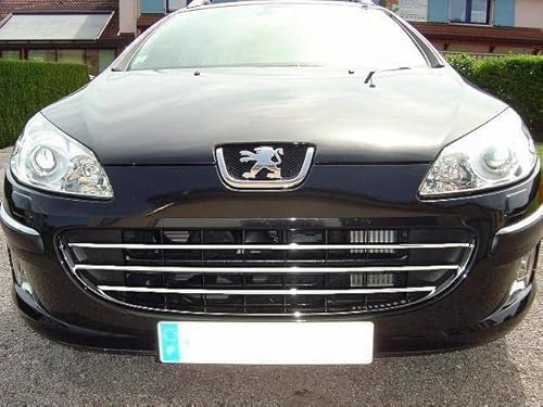Luxyline Baguette de calandre chromée Compatible Peugeot 407 & Peugeot 407 SW Horizontale
