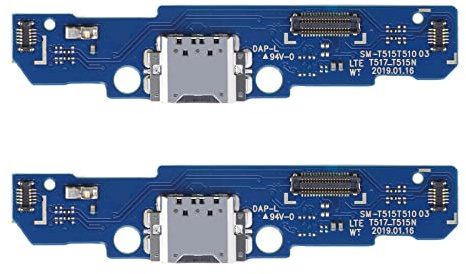 The Lord of the Tools 2-TLG Pack Mobiltelefon USB Ladebuchse Ladeanschluss Flachbandkabel PCB Board Reparatur Bauteil Kompatibel mit Samsung Galaxy T510 T515