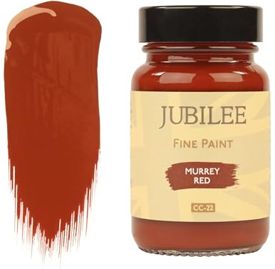 Guild Lane Jubilee Furniture Paint – Upcycle & Transform Wood, Metal & Glass – Soft Sheen Finish for Indoor & Outdoor – Durable & Easy to Apply Multi-Surface Paint (Murrey Red, 60ml)