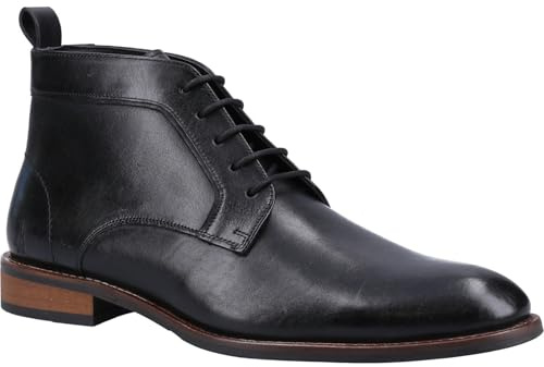 Hush Puppies mäns Declan spetsstövel, svart, 10 UK