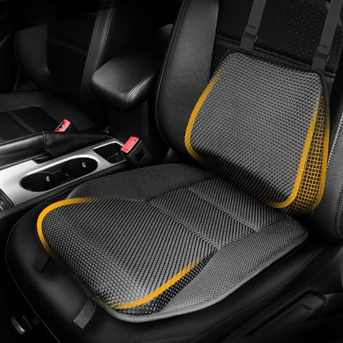 OLYDON Keilkissen Auto & Rückenkissen Auto, universeller Komfort und Unterstützung mit atmungsaktivem Netzgewebe, Memory Foam Sitzkissen-Set für Auto Sitzkissen Fahrersitz