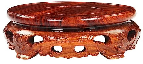 Vassoi Per Piante Per Vasi Base Rotonda In Vaso In Legno Pratica Teiera Vaso Da Fiori Statua Di Buddha Acquario Strano Espositore In Pietra Piedistallo Artigianale Sottovasi Per Piante