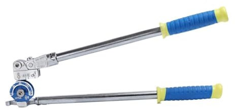 LGXCM Heavy Duty 3/8 Pipe Bender Pipe Bender 3/8 Tube Benders Heavy Duty Tubing Bender 180° Tube Benders Roller Manual HVAC Copper Tool For Copper Aluminum Brass Steel Pipes