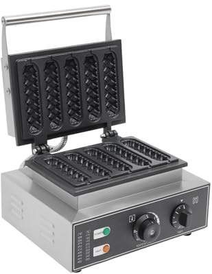 Hot Dog Waffel-Maschine Waffel-Stick-Maschine Home Corn Dog Waffel-Maschine für Szenarien wie Restaurants Cafés Snackbars Schwarz 33 * 27 * 22CM
