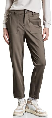 Street One dam Jersey twill cargobyxor A378673