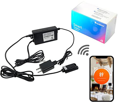 Durablow Ein/Aus Gasfeuer Kamin Fernbedienung Kit + Thermostat + Timer mit LCD Bildschirm für Millivolt Ventil, IPI Modul (Smart Home Funktionen, für ComfortBilt Pelletöfen+Thermostat+WLAN)