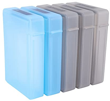 Orolotay 5 Pcs 3.5 Portable IDE Sata HDD Externes Gehäuse Festplattengehäuse Hartschalenetui Kunststoffschutzhülle
