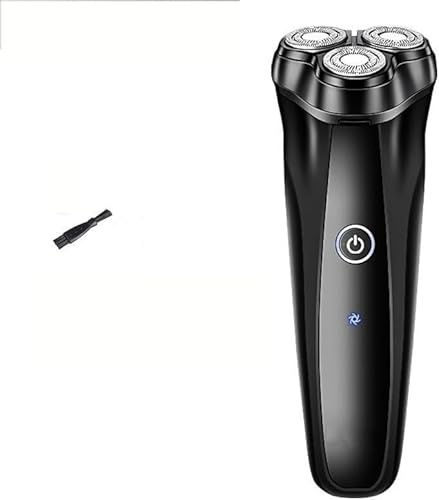 Rasoi da barba, Rasoio elettrico for uomo, ricaricabile, senza fili, rotante, tagliacapelli a scomparsa, macchina for la rasatura del viso