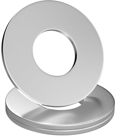 GUEEYUAW 100 Pièces Rondelles Metal M3 x 7mm, 304 Acier Inoxydable A2 V2A DIN 125 Rondelles plates