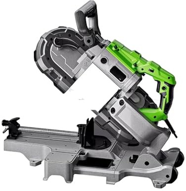 Sega da tavolo in miniatura, Mini A Nastro Portatile, A Nastro Da Tavolo Portatile, A Nastro In Acciaio, Macchina For La Lavorazione Del Legno E Dei Metalli.,per tagliare metallo e legno(Gray2)