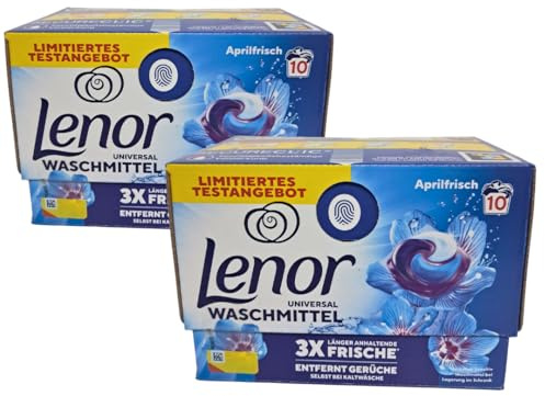 20 Lenor Pods Capsule Detersivo Risveglio Primaverile per Bucato per cicli a freddo freschezza a lungo