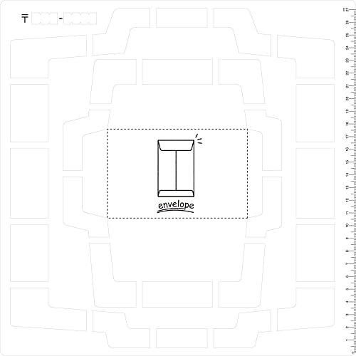 Kuretake Handmade Envelope Template (Japanese Version)