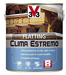 V33 Flatting All'Acqua Per Esterni Ad Alta Protezione Contro Raggi Uv, Umidità, Alte Temperature E Gelo 2500 Ml