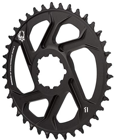 Sram X-Sync 38T Kettenblatt, für Eagle-Kette, direkte Anbringung, Aluminium, Kettenblatt, 12-Fach, Schwarz, 3 mm