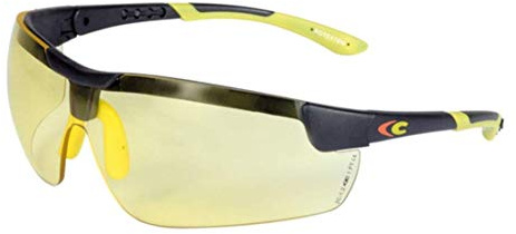 Lunettes de protection professionnelles COFRA 400 UV jaunes anti-buée EN 170