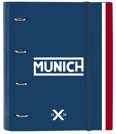 Carpeta 4 Anillas de 35 mm de Munich Soon con 100 Hojas A4, 270x35x320 mm