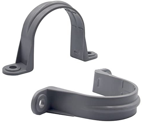 ISPINNER Lot de 6 sangles de tuyau en PVC de 10,2 cm, sangle de conduit en plastique à 2 trous pour tuyaux en PVC, conduits et câbles, certifié UL