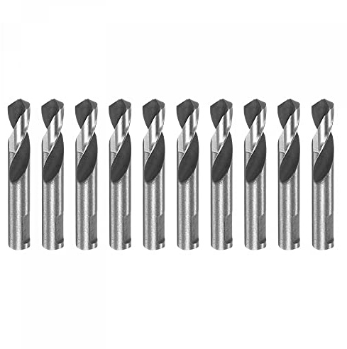 sourcing map 10pcs High-speed Steel Drill Bits 6mmx42mm for Hole Saws Arbor Drill Bit Replacement Thick Metal Cutting