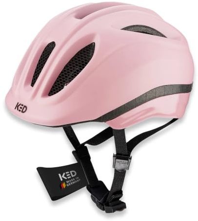 KED Meggy II Trend Fahrradhelm Für Kinder – Made In Germany, LED Rücklicht, MaxShell Technologie Und Präzise Größenverstellung | Farbe: Flamingo Pink Matt | Größe: 46-51 (S)