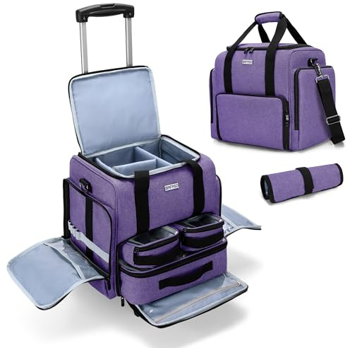 BAFASO Valigia Trolley Trucco, Borsa per il Trucco da Viaggio con Carrello