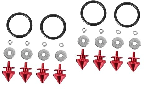 NUOBESTY 2 Sets Rear Bumper Protector Spikes for Car Modification Collision Spike Reinforcement Screw Tail Front Rear Car Accessory Random Color