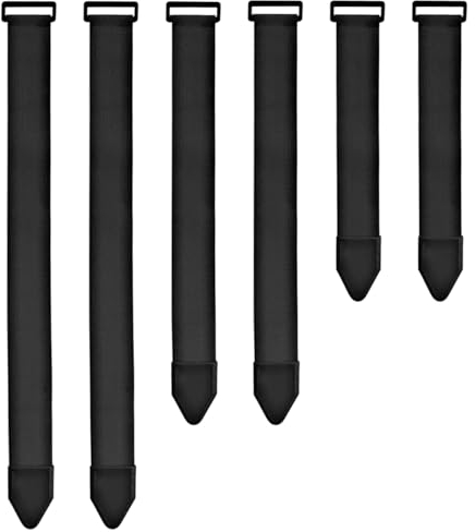 Upbeat Cinchas Elásticas con Cierres de Gancho 3 tamaños (61/46/30cm x 5cm), Correas Multiusos Textiles Autoadherentes para Bicicletas, Pantalones, Equipaje, Esterillas de Yoga, Mangueras, Cables