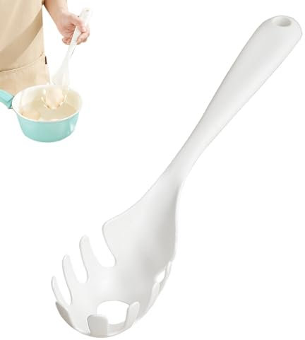 Cuillère à nouilles de cuisine, cuillère à spaghetti - Fourchettes à pâtes à dents Fourchettes à nouilles de cuisine | Cuillère à raviolis résistante à la chaleur avec long manche pour la maison, le c