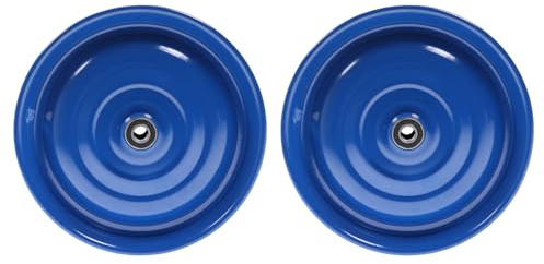 Scheibenrad Anhänger Handwagen Laufrad Rad Felge 12 1/2 Zoll Klaufix DDR (2 Stück Blau)