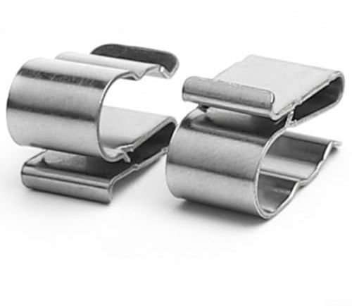 Zeroupshop Edelstahl-Kabelklemmen, Anhänger-Drahtklemmen, PV-Kabelklemme, Anhänger-Rahmenverdrahtungs-Clips, zur Verwendung mit zwei Kabeln, Packungsoptionen 20 oder 50 (20 Stück)