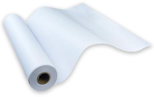 CYH - Rotolo di carta da disegno, 44 cm x 20 m, anti permeazione, in pasta di legno, 70 g/m², carta da disegno per pittura e schizzi (43,2 x 16,2 m)
