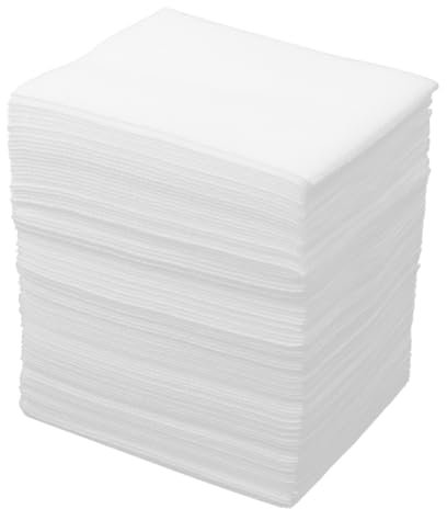 HAWILLOSCH Gesichtsreinigungspads 100 Stück Vliesstoff 10x10cm Abschmink Reinigungswerkzeuge Weich Und Hautfreundlich Für Tägliche Make up Entfernung Zu Hause Und Unterwegs
