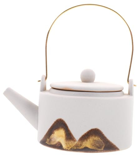 GRIRIW Ceramic Tea Kettle Large Capacity Teapot Hotel Tea Kettle Kitchen Essentials for Home