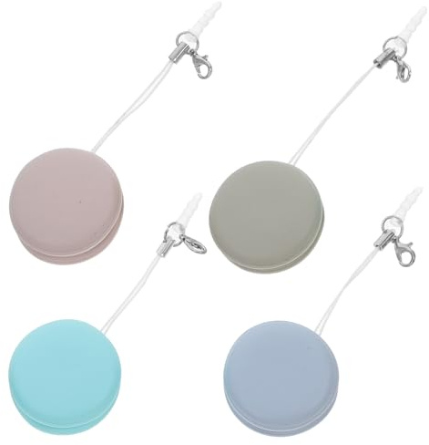 DIYEAH 4 Stück Macaron Handy Bildschirmreiniger mit Flanell und Silikon Multifunktionales Reinigungstuch für Brillen und Tv Bildschirme Tragbarer Bildschirm Brillenbürste