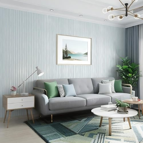 Trafagala Bedroom Wallpaper Duck Egg Blue Wallpaper for Girls Women Boys Adults Living Room TV Backdrop Hallway Hall