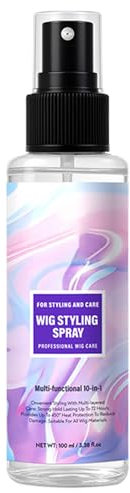Spray De Peluca - Spray Para Pelucas De Cabello Natural | Cuidado Capilar 100ml Para Sintéticas, Nutriente Accesorios Para Extensiones Antiencrespamiento Para Uso En Casa Y Viajes Rizado Y Seco