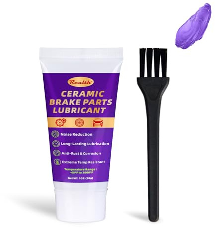 Realth Grasa de Freno Cerámica Púrpura 30g, 1 Pc | Grasa de Alta Temperatura, Lubricante de alto Rendimiento, para Frenos de disco y Tambor Eliminar el Ruido Evitar Atascos