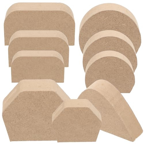 DEARMAMY Juego de 9 Moldes para Asas de Tazas de Cerámica y Madera Herramientas de Moldeado para Asas Pequeñas Accesorios para Proyectos DIY de Cerámica y Manualidades