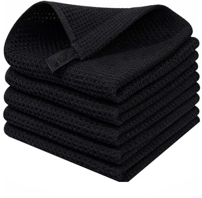 PjuQow 5 Stück Barista Tuch, Spültücher, 30x30 cm, Hochwertige Barista Tücher für Küche und Haushalt, Langlebig und Saugfähig