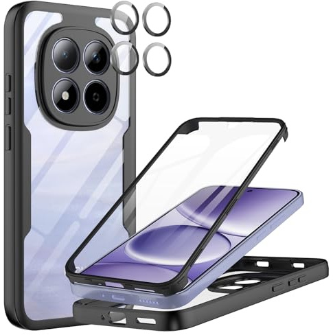 MQERYBV Funda para Xiaomi Redmi Note 15 Pro + Plus 5G con Protector de Pantalla Integrado