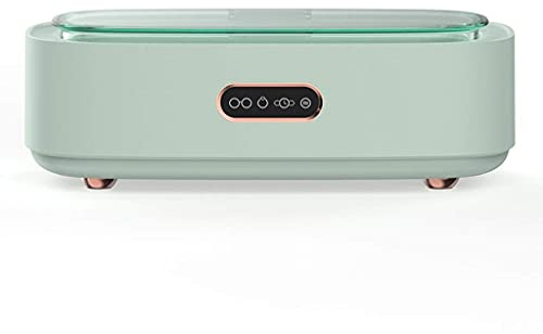 KFGISD, Limpiador ultrasónico profesional portátil for joyas, anillos, relojes, gafas, dentaduras postizas y monedas.,Limpiador de gafas(Green)