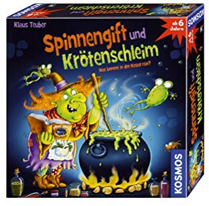 KOSMOS 698652 - Spinnengift und Krötenschleim: was kommt in den Kessel rein? lustiges Merkspiel für 2-4 Spieler, Kinderspiel ab 6 Jahre