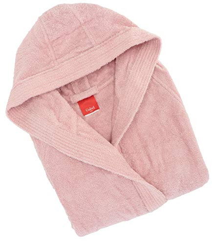 Gabel - Accappatoio adulto unisex in spugna di puro cotone idrofilo, tinta unita, peso spugna 380 gr/mq, ampie tasche, cintura e pratico cappuccio, anche come vestaglia.