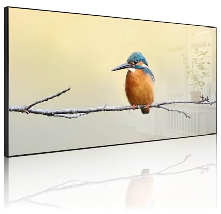 banjado Magnettafel Metall 78 x 37cm - beschreibbare Magnettafel - Metall Pinnwand als Memoboard - Magnetwand Küche, Büro, Kinderzimmer Schwarz inkl. 4 Magnete & Montageset - Motiv Pause