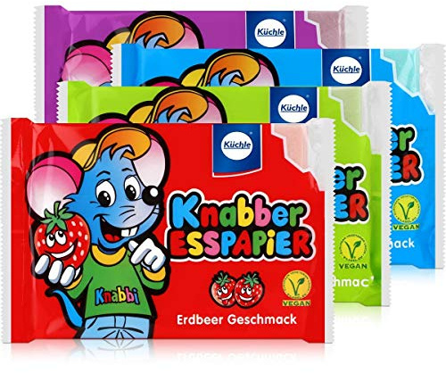 Küchle Knabber Esspapier 4-farbig 100g - Verschiedene Geschmäcker