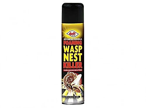 Doff Advanced Formula Foaming Wasp Nest Killer – 300ml – Permethrin & Tetramethrin Wasp Spray – Targets Crawling & Flying Insects - Wasps, Fleas, Moths, Mosquitoes – Indoors & Outdoors