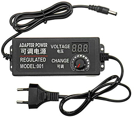BE-TOOL AC/DC 9-24 V 3 A 72 W Verstellbarer Netzadapter, Universal-Netzteil für die Geschwindigkeitskontrolle des Gleichstrommotors, Dimmer